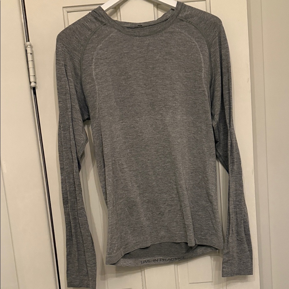 Lululemon Gray Long Sleeve Athletic Top